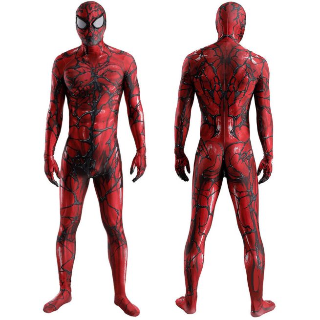 Upgraded Red Venom Costume Bodysuit Cosplay Costume for Adults