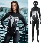 Women Venom Costume Bodysuit Spider-Woman Jumpsuit Cosplay Costume