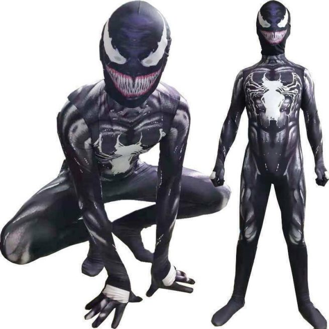 Halloween Venom Costume Kids Boys Cosplay Costume