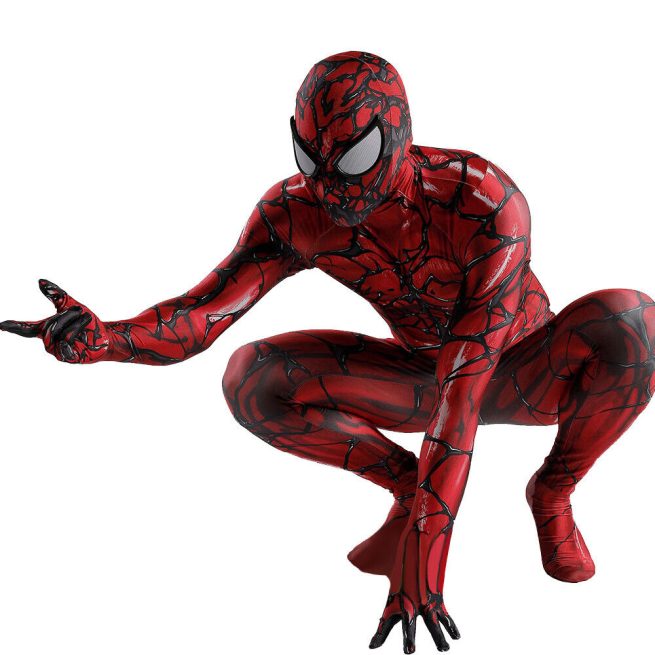 Upgraded Red Venom Costume Bodysuit Cosplay Costume for Adults
