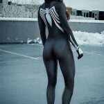 Women Venom Costume Bodysuit Spider-Woman Jumpsuit Cosplay Costume
