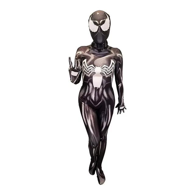 Venom Halloween Costume for Kids, Marvel, Includes Jumpsuit, Mask and Gloves